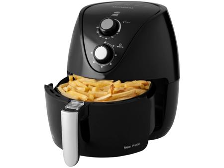 Fritadeira Elétrica sem Óleo/Air Fryer Mondial New Pratic AF-31 Preta 3,5L com Timer